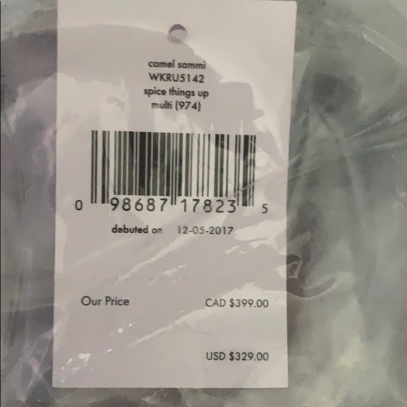 Kate Spade Graphic Spice Things Up Camel Backpack. - Picture 8 of 8